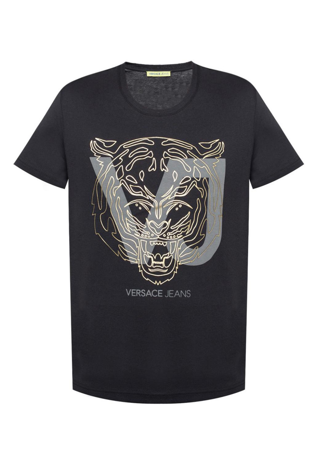 Versace Jeans Couture T-shirt with motif of tiger head | Men's